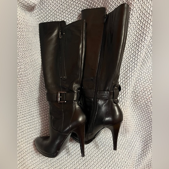 Nine West leather reindeer kneehigh boots - Picture 4 of 7